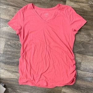 Isabel Maternity by Ingrid & Isabel Coral V-Neck Tee
